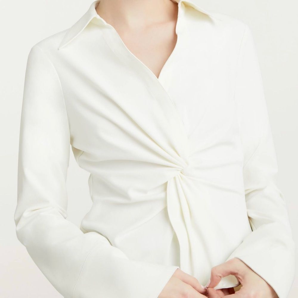 NWT L'Academie The Amarine Top in White - Picture 3 of 10